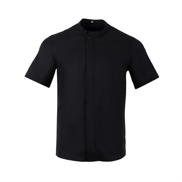 Southside Harlem Chefs Jacket Black Short Sleeve Mesh - Size S