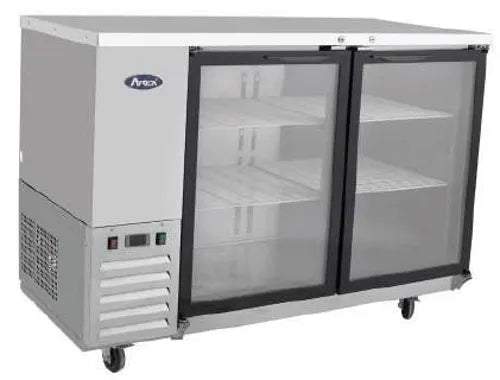 Atosa BACK BAR FRIDGE GLASS DOOR MBB48G - Hospitality Connect