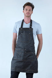 Aussie Chef Barber Pewter Grey Apron