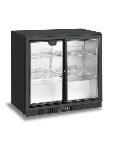 Atosa 2 sliding doors back bar cooler BB-208SEC - Hospitality Connect
