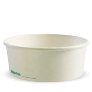BIOPAK 1,300ml Extra Large White BioBowl 200 Units - Hospitality Connect