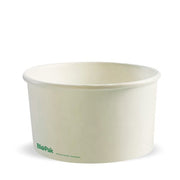 BIOPAK 430-950ml / 12-32oz White PLA BioBowl Lid 400 Units - Hospitality Connect