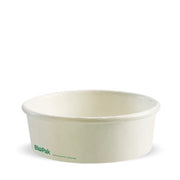 BIOPAK 500ml Small White BioBowl 400 Units - Hospitality Connect
