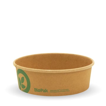 BIOPAK 500ml Small Kraft BioBowl 400 Units - Hospitality Connect