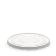 Biopak 500-1,000ml White Plant Fibre BioBowl Lid Box of 400 - Hospitality Connect