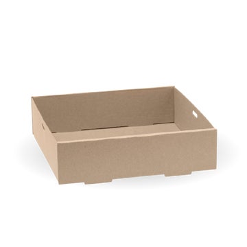BIOPAK Small BioBoard Catering Tray Base 100 Units - Hospitality Connect