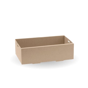 Biopak Extra Small BioBoard Catering Tray Base 100 Units - Hospitality Connect