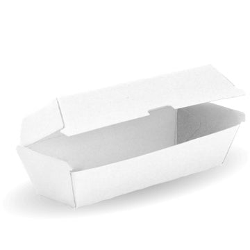 Biopak Hot Dog BioBoard White Box 400 Units