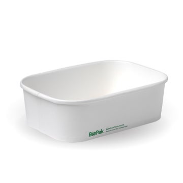 Biopak 650ml White BioBoard Takeaway Base 300 Units - Hospitality Connect