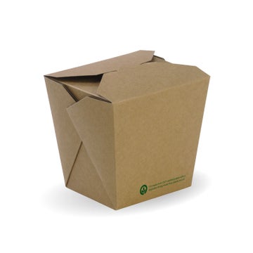 BIOPAK 780ml / 26oz BioBoard Noodle Box  500 units - Hospitality Connect