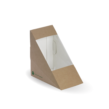 Biopak Medium BioBoard Sandwich Wedge 500 units - Hospitality Connect
