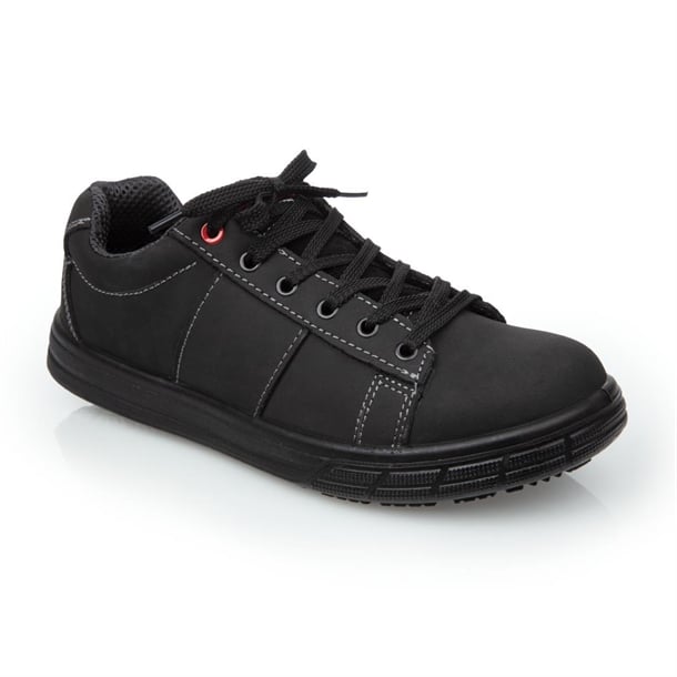 Slipbuster Yuvo Safety Trainer Nubuck Black - UK 10 EU 44