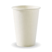 BIOPAK 320ml / 10oz (80mm) White Single Wall BioCup 1000 Units - Hospitality Connect