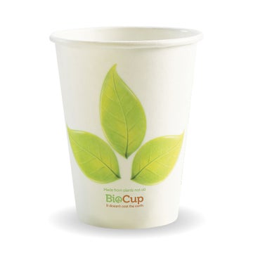 BIOPAK 390ml / 12oz (90mm) Leaf Single Wall BioCup 1000 Units - Hospitality Connect