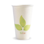 BIOPAK 510ml / 16oz (90mm) Leaf Single Wall BioCup 1000 Units - Hospitality Connect