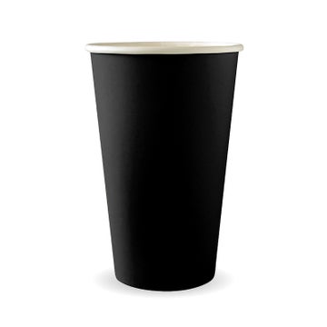 BIOPAK 510ml / 16oz (90mm) Black Single Wall BioCup 1000 Units
