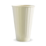 Biopak 460ml / 16oz (90mm) White Double Wall BioCup 600 Units - Hospitality Connect