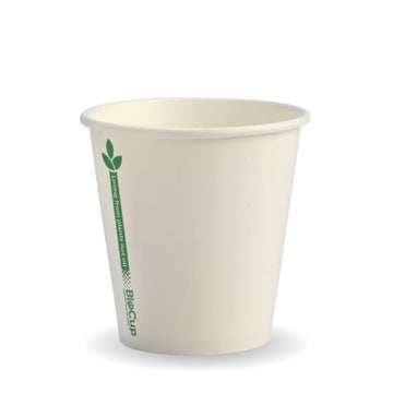 BIOPAK 230ml / 6oz (80mm) Leaf Single Wall BioCup 1000 units - Hospitality Connect