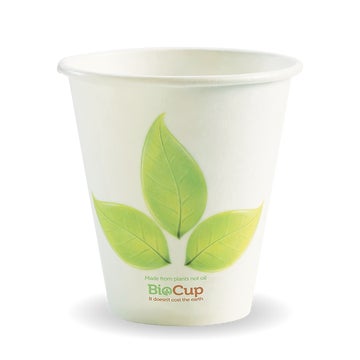 BIOPAK 280ml / 8oz (90mm) Leaf Single Wall BioCup 1000 Units - Hospitality Connect