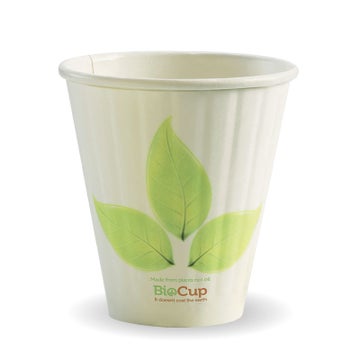 BIOPAK 295ml / 8oz (90mm) Leaf Double Wall BioCup 1000 Units - Hospitality Connect