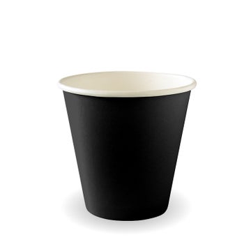 BIOPAK 280ml / 8oz (90mm) Black Single Wall BioCup 1000 Units - Hospitality Connect