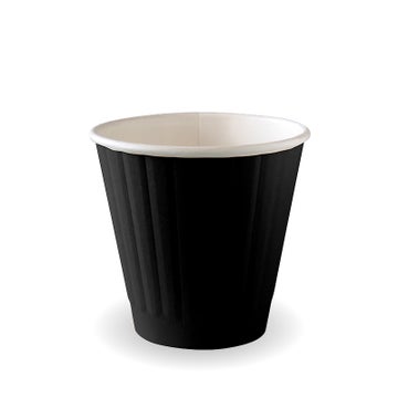 BIOPAK 295ml / 8oz (90mm) Black Double Wall BioCup 1000 Units - Hospitality Connect