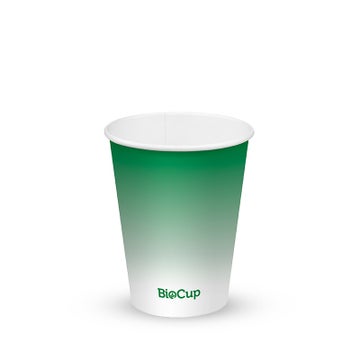BIOPAK 390ml / 12oz (90mm) Green Cold Paper BioCup 1000 Units - Hospitality Connect