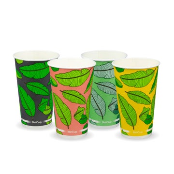 BIOPAK 510ml / 16oz (90mm) Leaf Cold Paper BioCup 1000 Units - Hospitality Connect