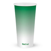 BIOPAK 960ml / 32oz (105mm) Green Cold Paper BioCup 500 Units - Hospitality Connect