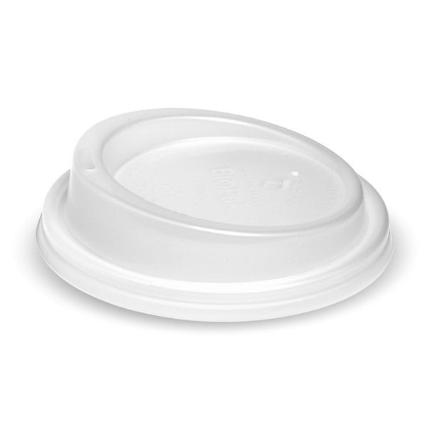 BIOPAK 90mm Large Clear PLA BioCup Lid 1000 Units - Hospitality Connect