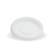 BIOPAK 63mm / 4oz White PS No Hole BioCup Lid 1000 Units - Hospitality Connect
