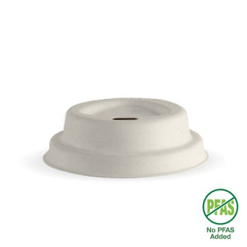 BIOPAK 63mm / 4oz Natural Plant Fibre BioCup Lid 2000 Units - Hospitality Connect