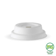 BIOPAK 63mm / 4oz White Plant Fibre BioCup Lid 2000 Units - Hospitality Connect
