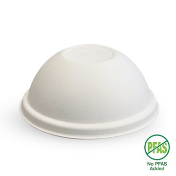 BIOPAK  90mm Plant Fibre Dome Cold Paper BioCup Lid 1000 Units - Hospitality Connect