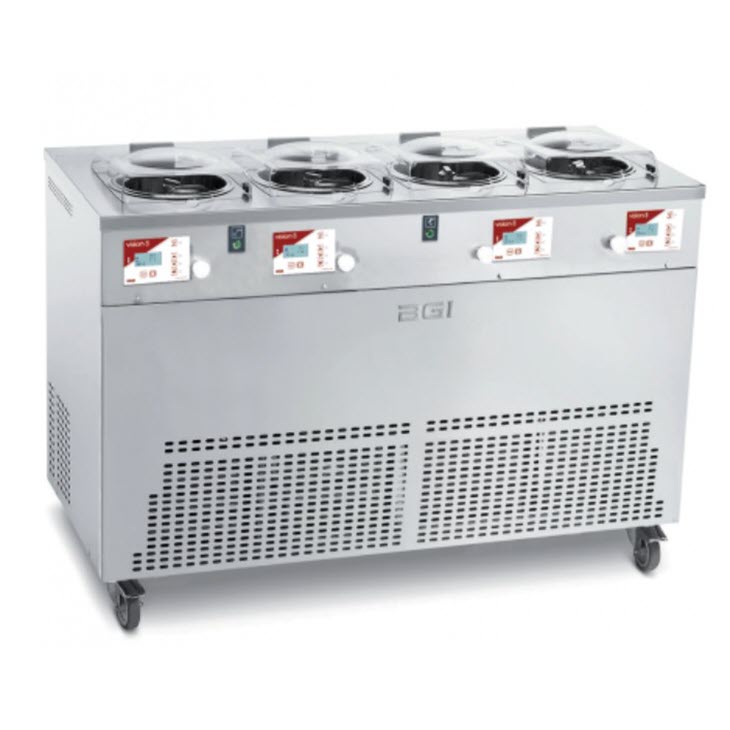 ICETEAM Vision 8 Continuous Churning Gelato Machine & Displa