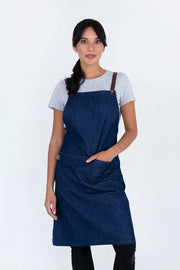 Aussie Chef Bella Blue - Chocolate Straps Apron