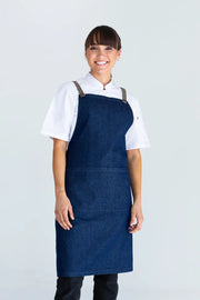 Aussie Chef Bella Blue - Latte Straps Aprons