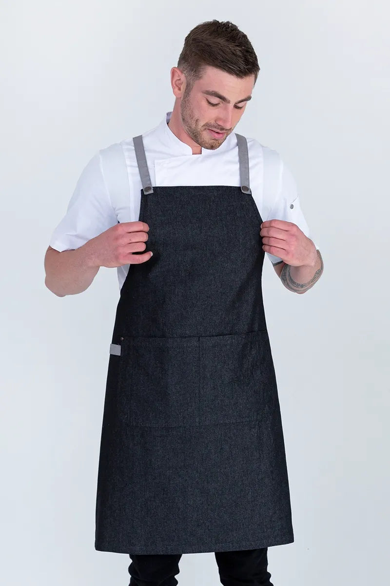 Aussie Chef Bella Charcoal Grey - Ash Straps Apron
