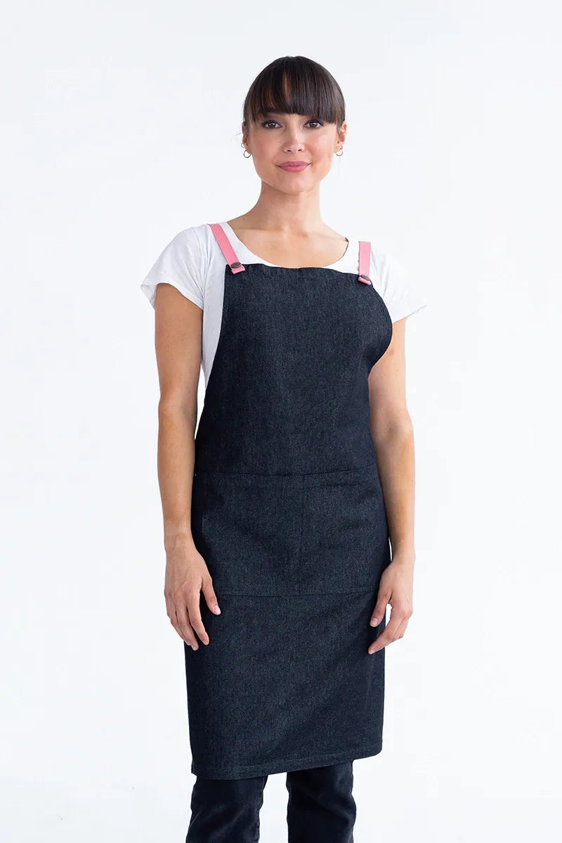 Aussie Chef Bella Charcoal Grey - GrapeFruit Straps Apron