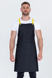 Aussie Chef Bella Charcoal Grey - Lemon Straps Apron