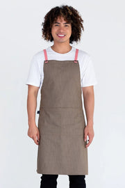Aussie Chef Bella Latte Brown - GrapeFruit Straps Apron