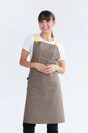 Aussie Chef Bella Latte Brown - Lemon Apron