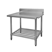 Modular Stainless Steel Dishwasher Bench Right Outlet WBBD7-1200RA. - Hospitality Connect
