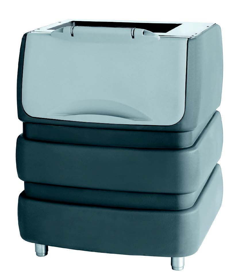 Brema 180Kg Storage Bin in Grey. Requires Cover Assembly - Hospitality Connect