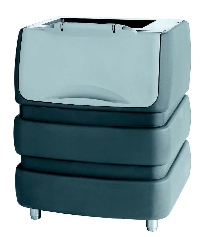 Brema 180Kg Storage Bin in Grey.  Requires Cover Assembly - Hospitality Connect