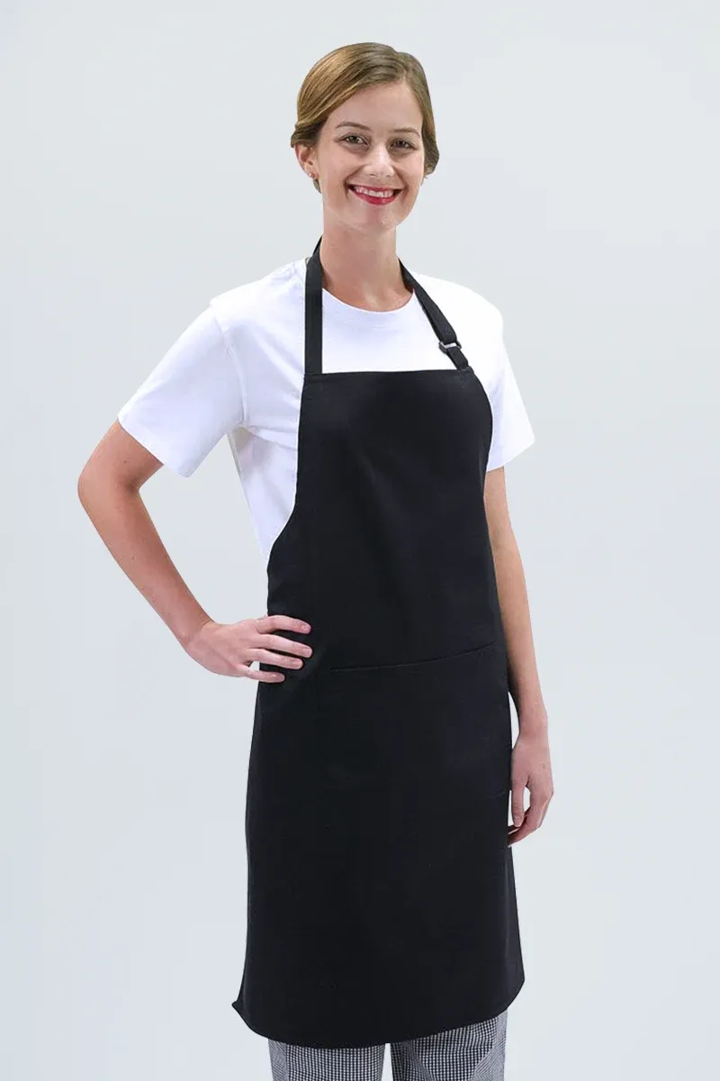 Aussie Chef Chef Bib Black