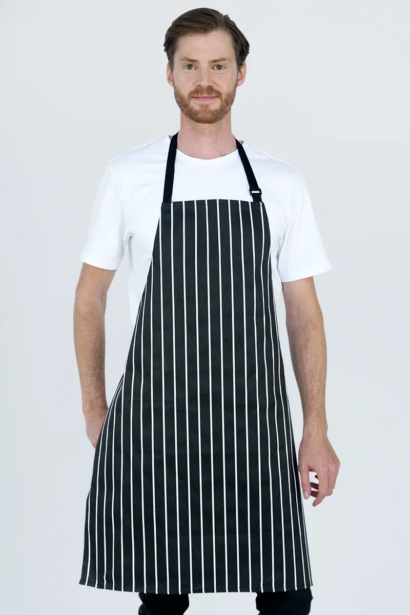 Aussie Chef Chef Bib Black/White