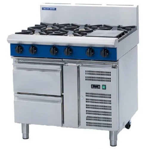 Blue Seal Evolution 1200mm Gas Cooktop – Refrigerated Base G518A-RB. - Hospitality Connect