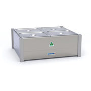 Roband Hot Bain Marie 4 x 1/2 size pans, double row BM22A