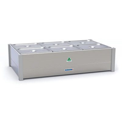 Roband Hot Bain Marie 6 x 1/2 size pans, double row BM23A